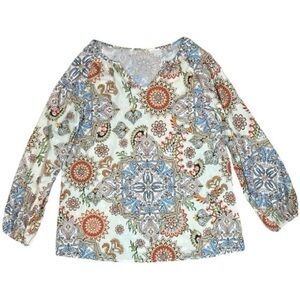Paisley Print Blouse